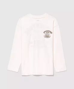 تیشرت سفید چاپی با برش آزاد / برش راحت 6610219-70057 برند Mavi - 862677921