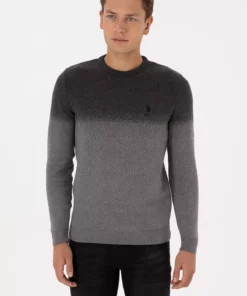 سویشرت مردانه آنتراسیت ملانژ 50307871-VR081 برند U.S. Polo Assn. - 1035383802