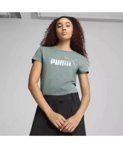تی-shirt زنانه سبز گردنگرد فلزی شماره ۱ برند Puma - 904862927