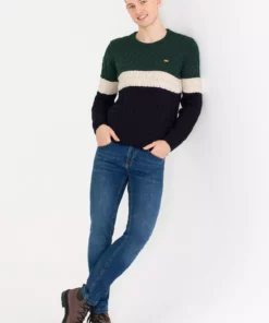 پولوشرت آبی تیره مردانه با یقه گرد کد 50256669-VR033 برند U.S. Polo Assn. - 871233091