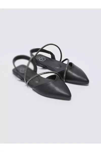 بابت زنانه با نوک تیز و ظاهر چرم مانند برند LC Waikiki - 679260943