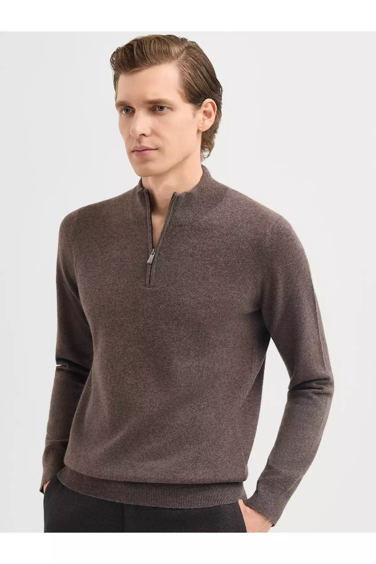 پلیور مردانه مدل اسپرت - قهوهای برند Karaca - 865246620