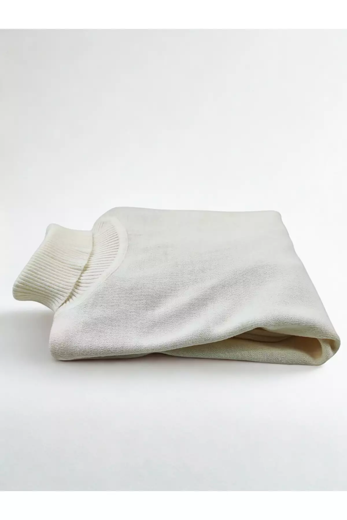 پولک آبی مردانه با یقه گرد و بافت دار برند A&O Style - 785217066