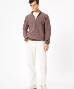 تریکو کاک یقه نیم زیپ ساده آستین بلند برند Koton - 881050997