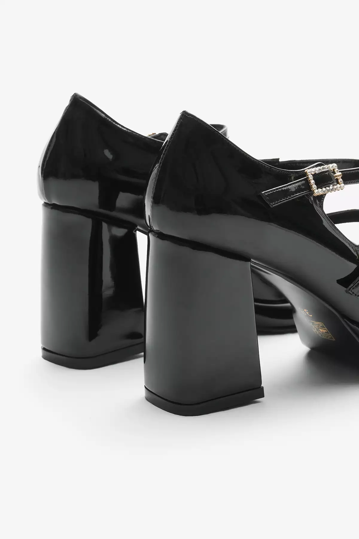 کفش پاشنه بلند زنانه با دو بند و کفی نئولیت مشکی برند Tonny Black - 896232126