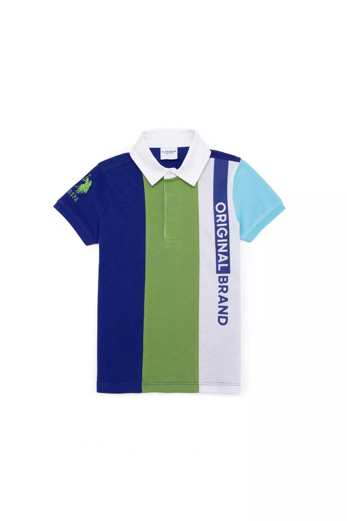 تیشرت پسرانه مروارید آبی-سبز یو.اس.پولو آسوسیشن برند U.S. Polo Assn. - 879319885