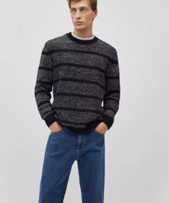 بلوز راهراه آبی تیره، فیت معمولی برند Mavi - 869800387