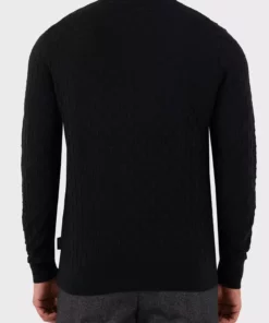 پلیور مردانه یقه گرد نازک فیت کتان برند Calvin Klein - 862077412