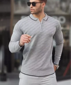 کاپشن مردانه با زیپ جلو کیفی 6824 برند Madmext - 755134798