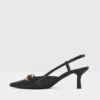 LINDY-TR - کفش پاشنهبلند سیاه زنانه با کفی چرم طبیعی و پشت باز برند Aldo - 903982900