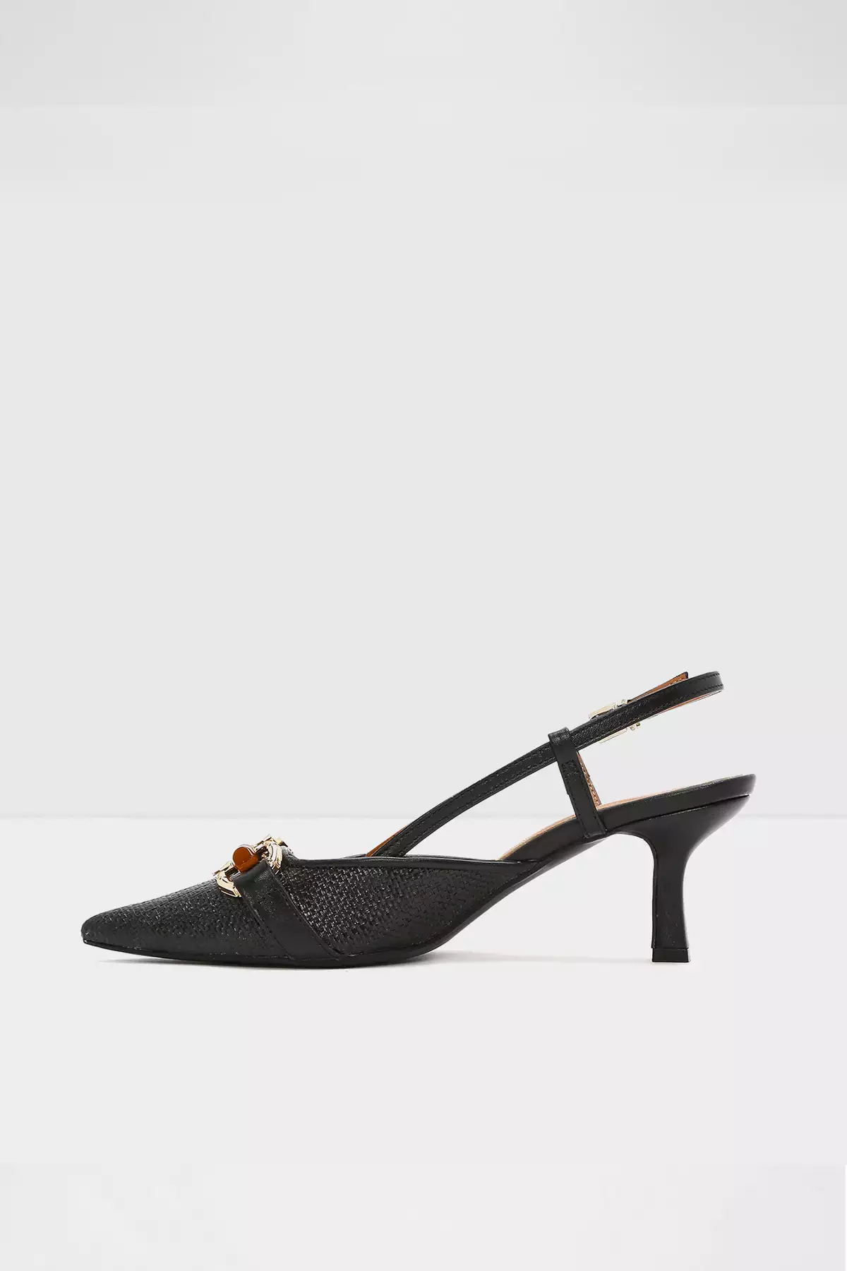 LINDY-TR - کفش پاشنهبلند سیاه زنانه با کفی چرم طبیعی و پشت باز برند Aldo - 903982900