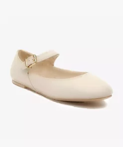 کفش باریکه زنانه به رنگ بژ از چرم طبیعی برند Greyder - 924364724