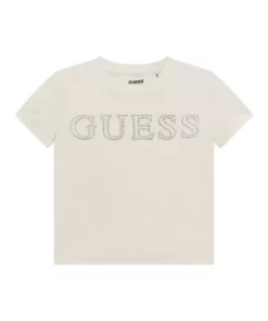 تی‌شرت کوتاه قد یقه گرد برند Guess - 854371041