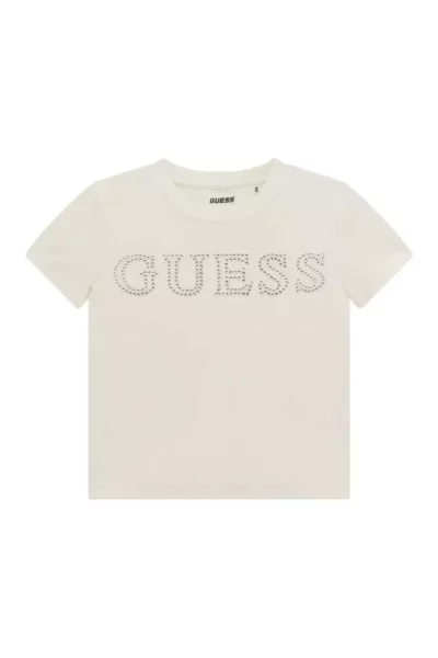 تی‌شرت کوتاه قد یقه گرد برند Guess - 854371041