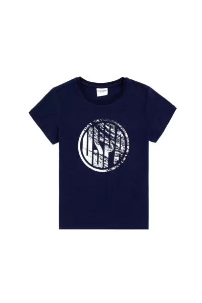 تیشرت ساده یقه گرد آبی تیره مخصوص پسران بچه 50284819-VR033 برند U.S. Polo Assn. - 830502930