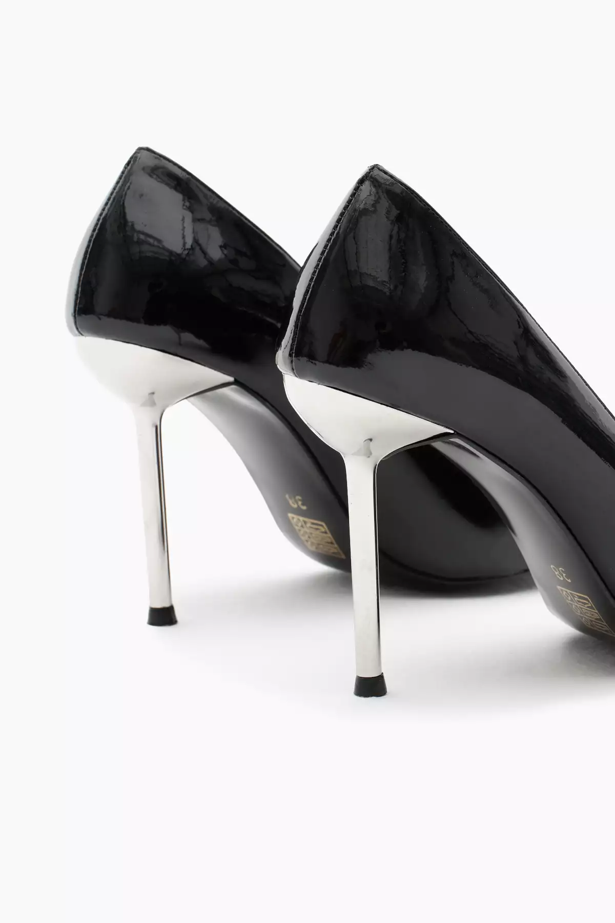 کفش پاشنه بلند نوک تیز زنانه با لایه نئولیت و طراحی مروارید مشکی برند Tonny Black - 868527177