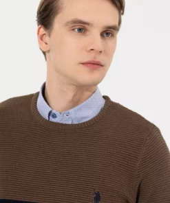 کلاه گردنی بافتنی نارگیلی مردانه 50255663-VR153 برند U.S. Polo Assn. - 858136441