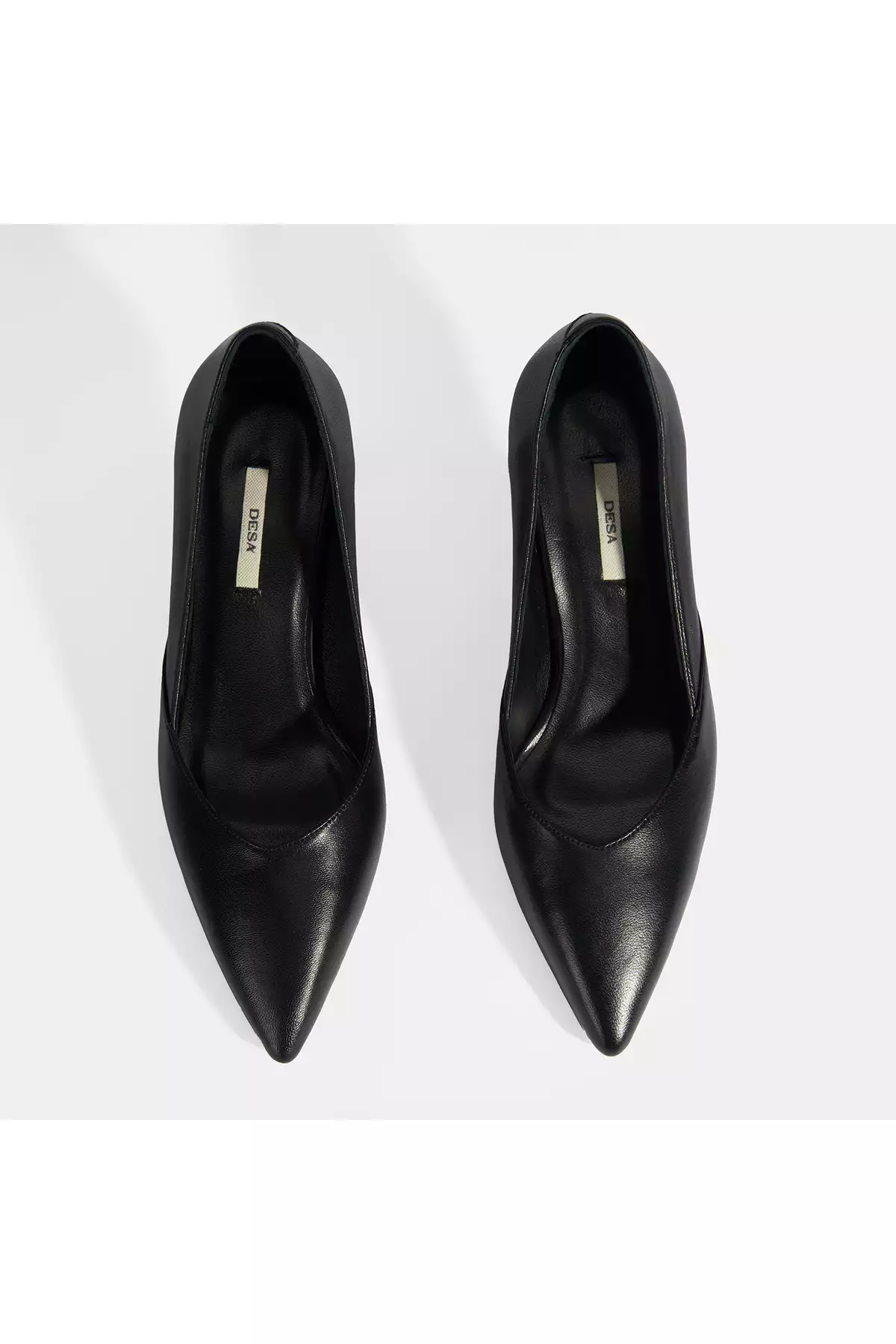 کفش کلاسیک پاشنهبلند چرم مشکی زنانه برند Desa - 920612036