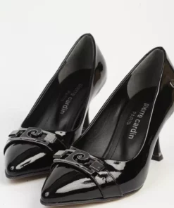 کفش پاشنه بلند جیر مشکی مدل PC-55207 برند Pierre Cardin - 987879445