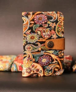 کیف پول طرح گلیم ترمه، با طرح قومی، شفاف، زیبا و مقاوم، کیف کارت برند PUJİVA - 897217505