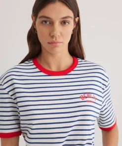 تیشرت چهارخانه برلین با طراحی خطی و برش آزاد / برش راحت 2610025-70899 برند Mavi - 917782916