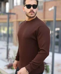 ژاکت بافتنی یقه گرد مردانه سالونیکی برند Modayakamoz - 1039282609