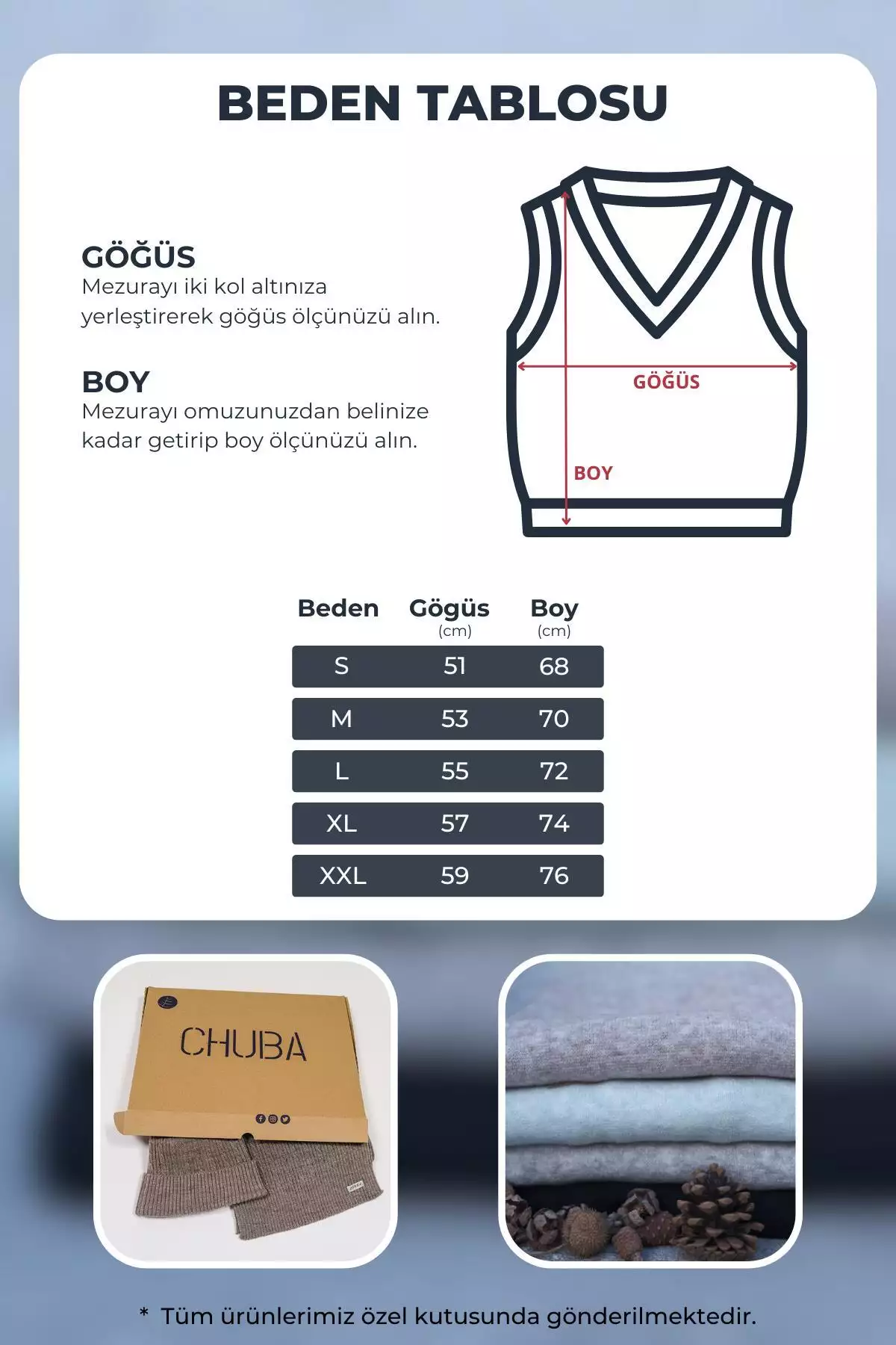 سویشرت با یقه V مردانه فیت معمولی رنگ سرمهای 25w2001 برند CHUBA - 865015237