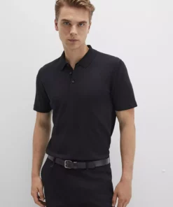 پولوشرت مشکی تریکو فیت / برش به صورت جذب ۰۷۱۰۲۴۹-۹۰۰ برند Mavi - 820372222