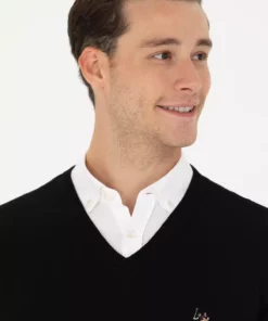 پالتوی مشکی مردانه 50269006-VR046 برند U.S. Polo Assn. - 838795029