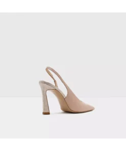 VERONI-TR - کفش پاشنه بلند زنانه صورتی با پشت باز از چرم طبیعی برند Aldo - 926163081