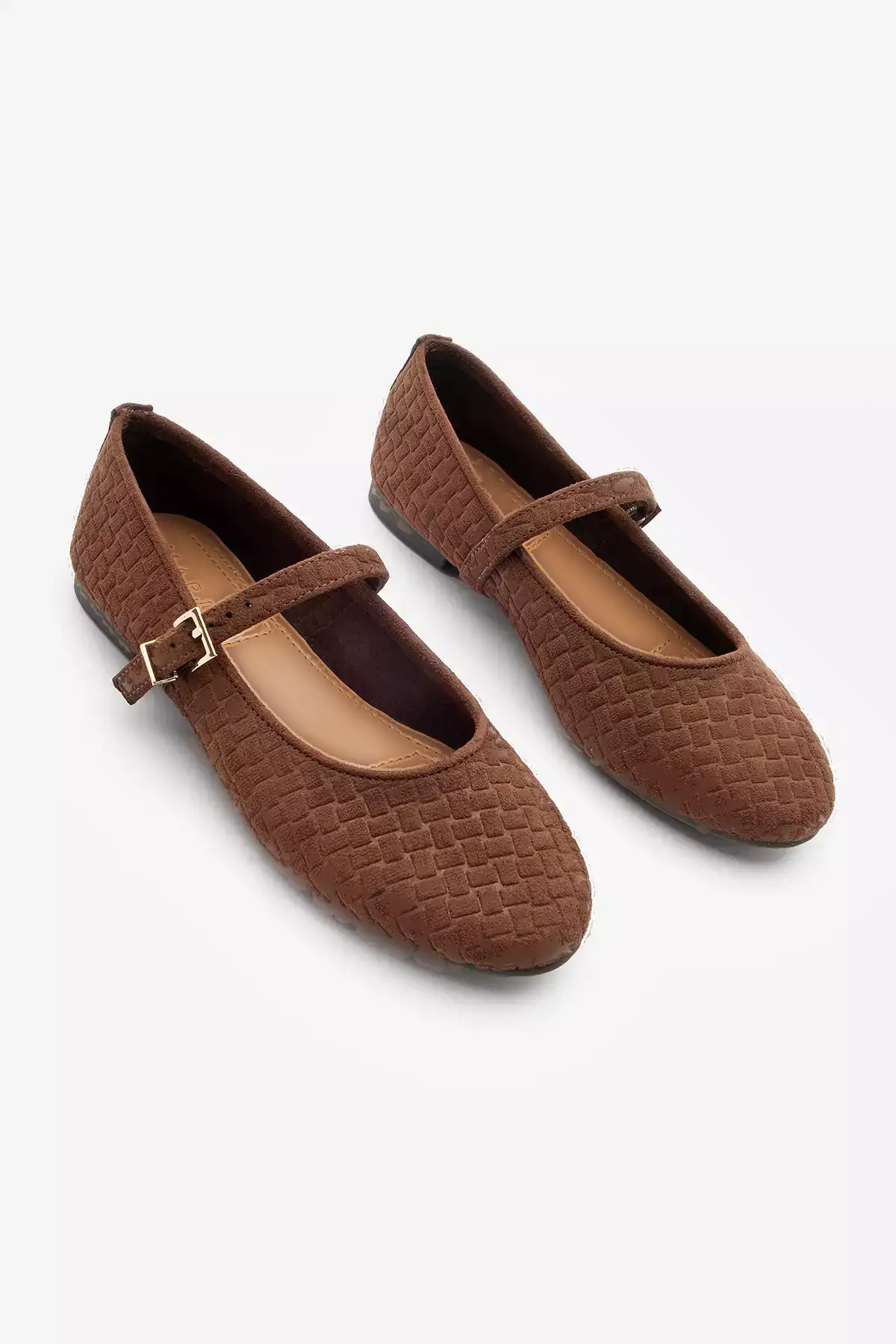 کفش بادی روزمره با طرح زنانه و بنددار آفیر، سوئیت قهوهای برند Marjin - 991034452