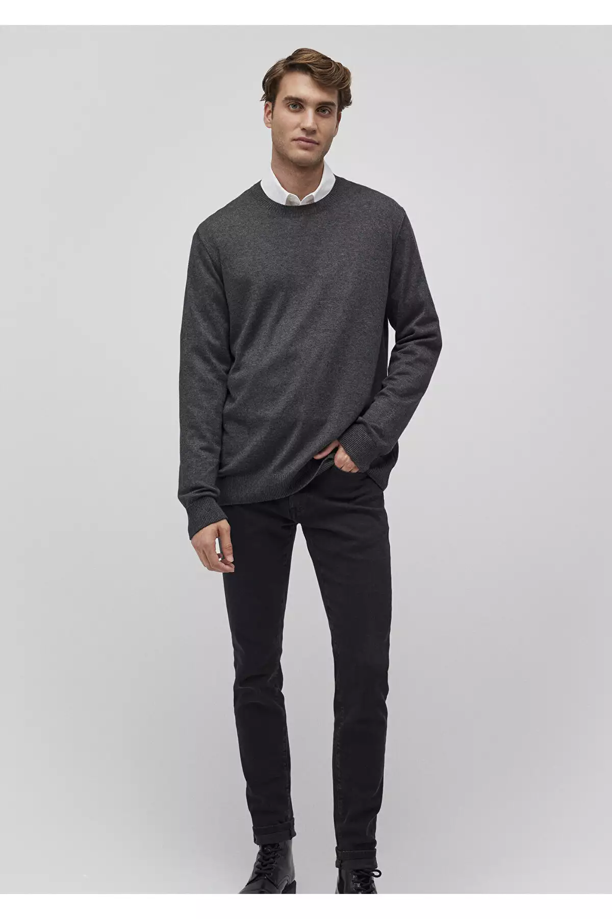 پولیش آنتراسیت با ترکیب کشمیر، مدل دارکشیم برند Mavi - 861164620