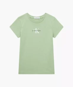 تاپ میکرو مونوگرم زنانه سبز برند Calvin Klein - 975986890
