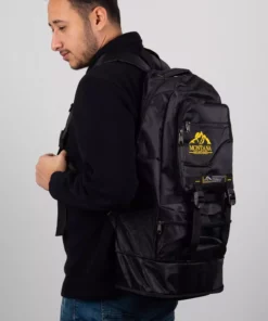 کوله پشتی بزرگ کوهنوردی مونتانا 55+10 لیتر با پارچه ضد آب و طراحی جیبدار - رنگ سیاه برند Ekolaks - 206341764