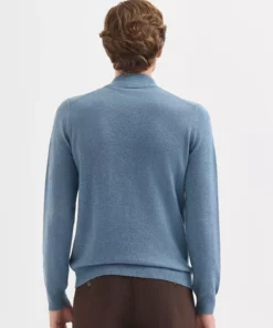 پولوشرت مردانه بافت معمولی - آبی برند Karaca - 865248463