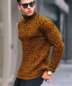 ژاکت بافتنی یقه ماهیگیر هاردال 5758 برند Madmext - 313512680