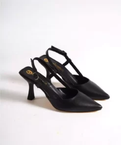 کفش پاشنه‌دار زنانه با پشت باز و بندنگین 9 سانتی‌متری برند serelshoes - 704438508