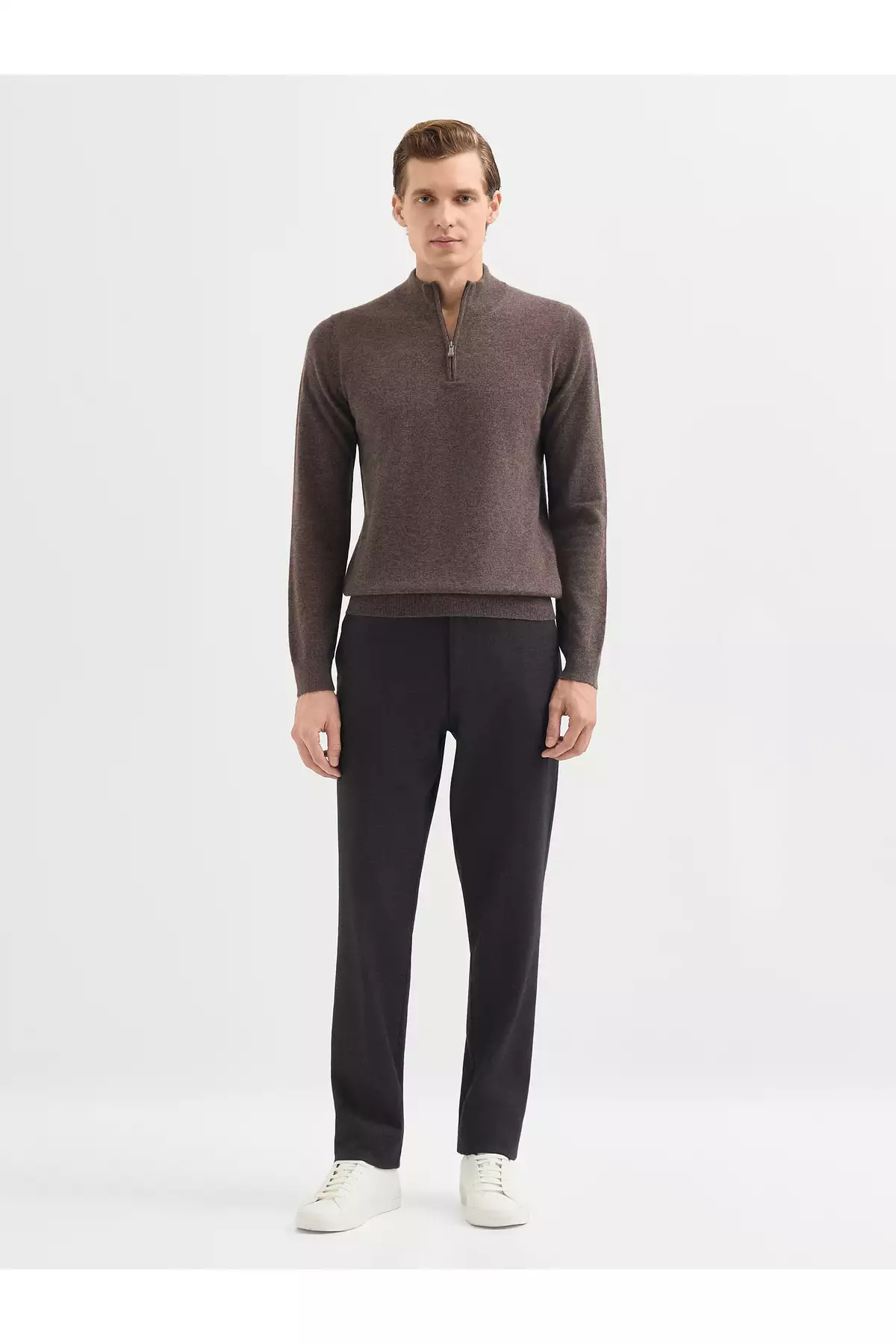 پلیور مردانه مدل اسپرت - قهوهای برند Karaca - 865246620