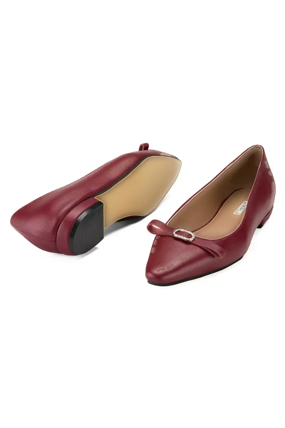 بافت زنانه چرم قرمز اشلایا برند Desa - 869603252