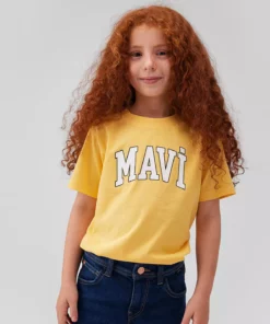 تی‌شرت زرد با لوگو چاپی (کات نرمال) 7610109-71377 برند Mavi - 849217051