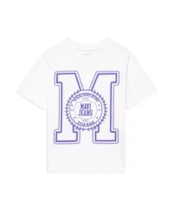 تی‌شرت سفید با طرح لوگو M - فیت معمولی / برش عادی 7610068-70057 برند Mavi - 655038890