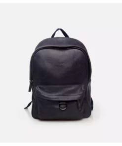 کوله پشتی چرم مردانه آبی تیره برند Hotiç - 801450754