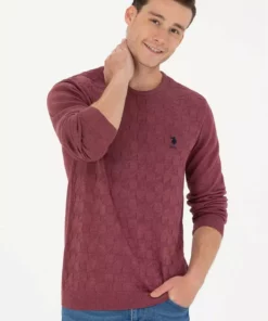 کاپشن مردانه پایه برنگ بورگاندی برند U.S. Polo Assn. - 779753920