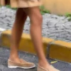 ون نود کفش زنانه بامبو از جنس چرم طبیعی با زیره مسطح برند NİŞANTAŞI SHOES - 852993276