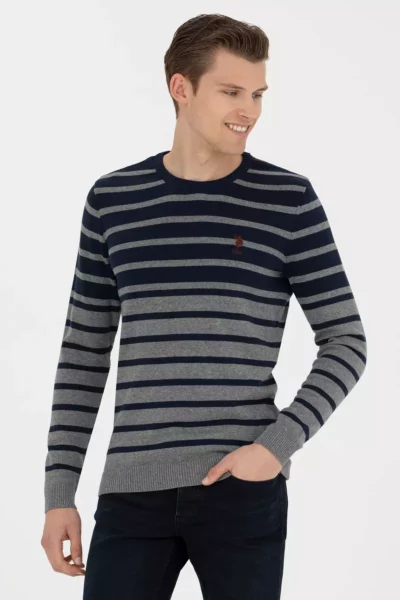 کالا مردانه بافت طوسی ملانژ 50272124-VR086 برند U.S. Polo Assn. - 838399354