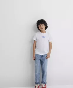 تیشرت کودک میاو با طرح چاپی سفید - فیت معمولی / برش معمولی 66332620 برند Mavi - 749101030