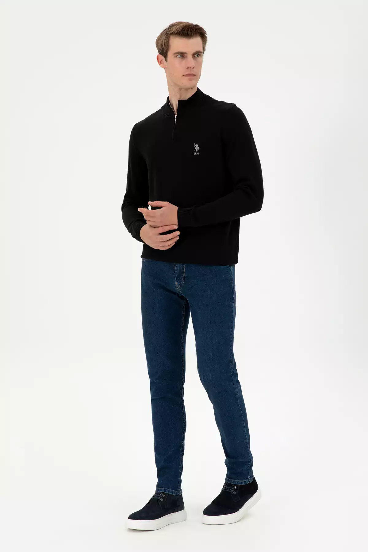 ژاکت مشکی مردانه 50293398-VR046 برند U.S. Polo Assn. - 865156090