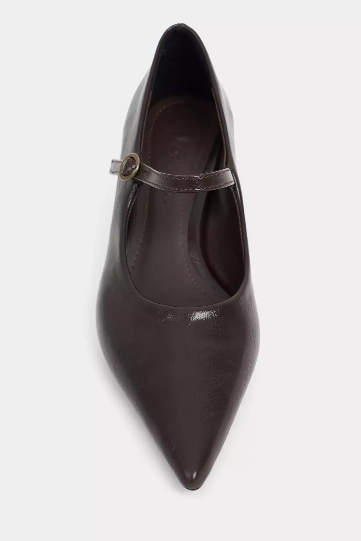 کفش زنانه با پاشنه نوک تیز و طرح روستیک کاهو راشل جادون برند NİŞANTAŞI SHOES - 1008817551