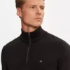 کاپشن یقهدار مشکی مردانه نرمال کازاک K10K113748BEH برند Calvin Klein - 865259630