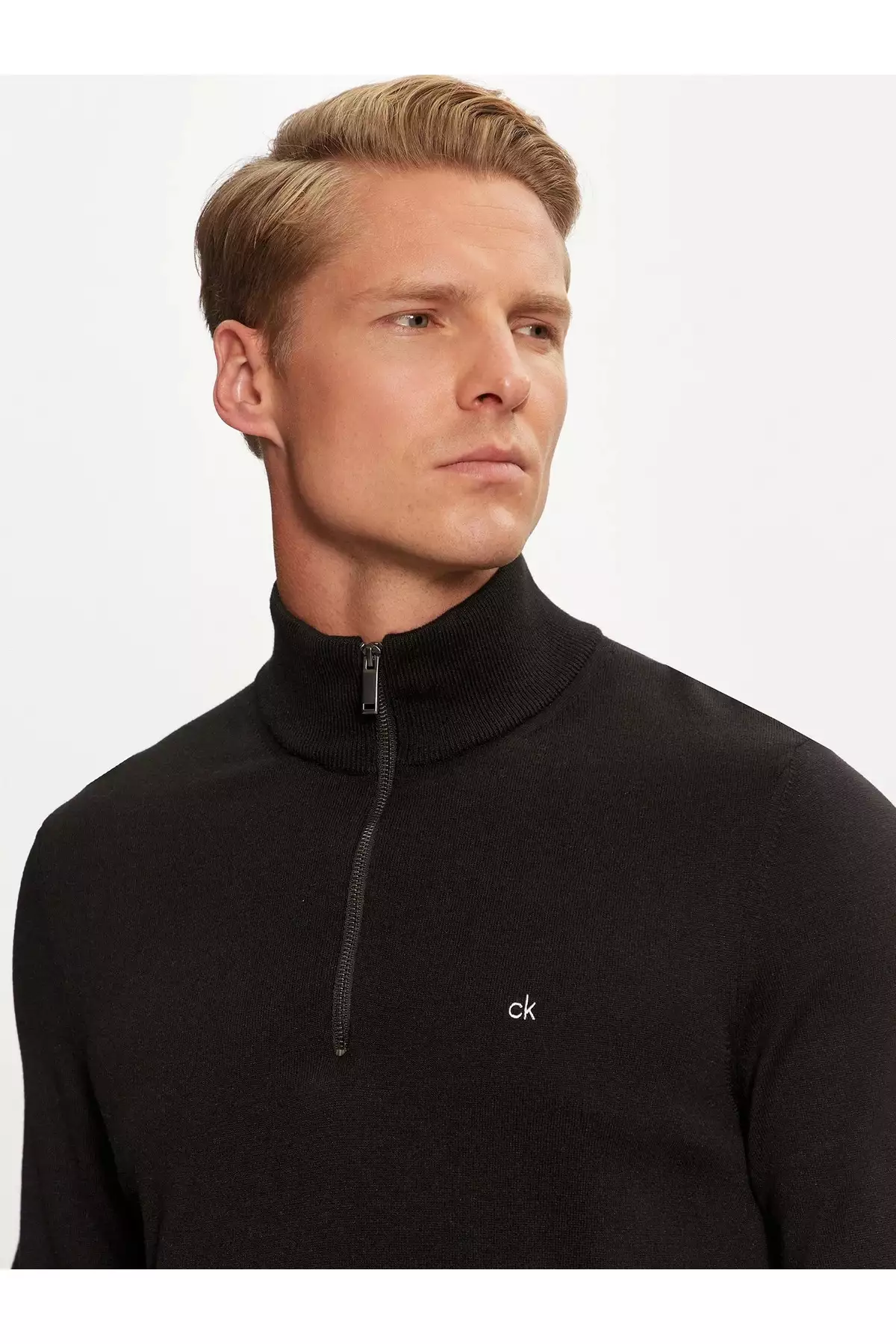 کاپشن یقهدار مشکی مردانه نرمال کازاک K10K113748BEH برند Calvin Klein - 865259630